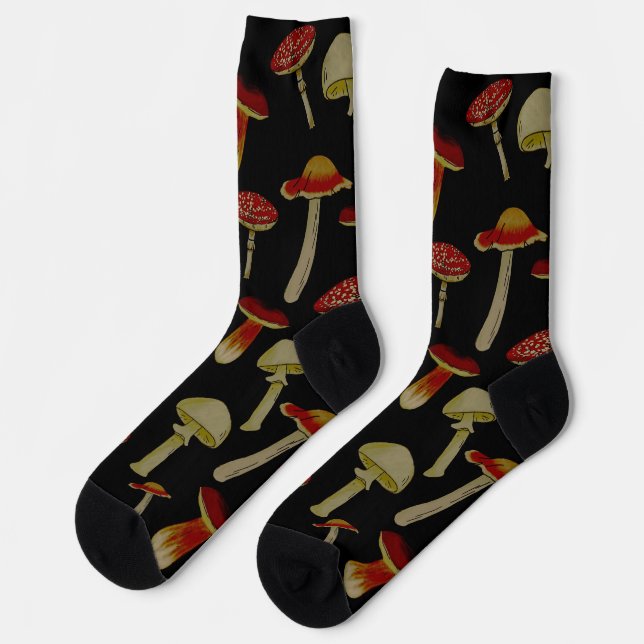 Witchy mushrooms  socks (Left)