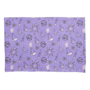 Witchy Occult Symbols Pattern - Mystical Magical Pillowcase
