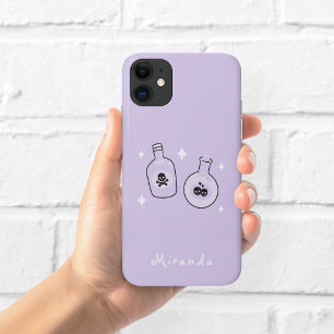 Witchy Potion Bottles Purple Phone Case