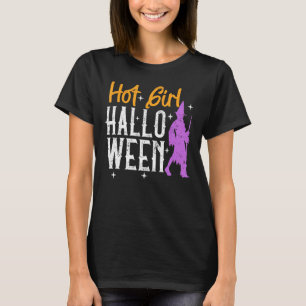 Witchy Pun Hot Girl Halloween Witch Costume Outfit T-Shirt