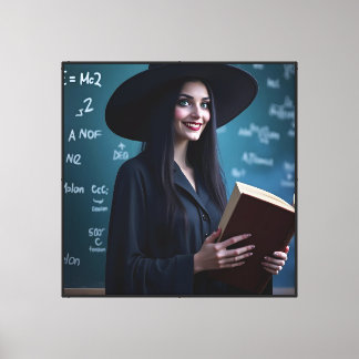 Witchy Science Teacher – Magical Classroom  Canvas Print