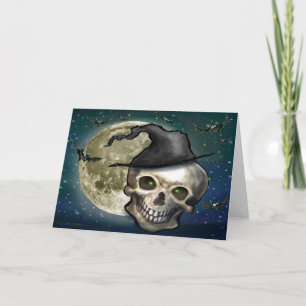 Witchy Skull Card