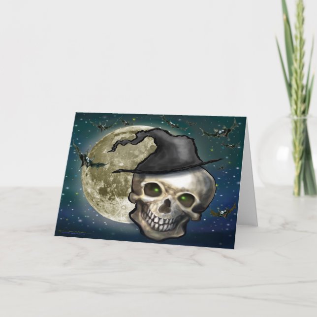 Witchy Skull Card (Front)