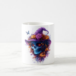 Witchy Skull Halloween Mug