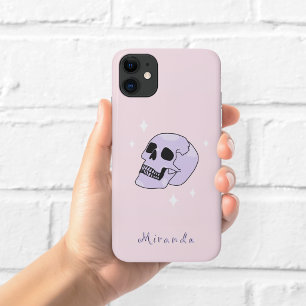 Witchy Skull Pink Phone Case