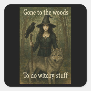 Witchy Stuff Woodland Witch Stickers