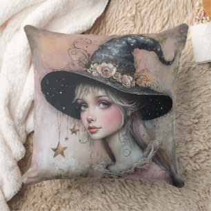 Witchy throw pillow