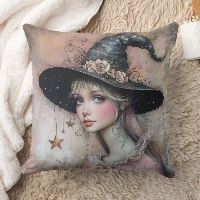 Witchy  throw pillow (Blanket)