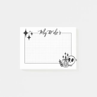 Witchy to do list  post-it notes