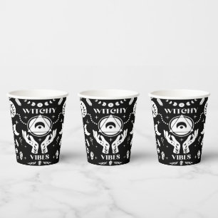 Witchy Vibes Halloween Paper Cups