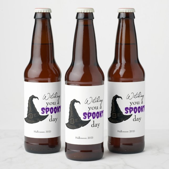 Witchy Vibes - Spooky & Stylish |  Beer Bottle Label (Bottles)