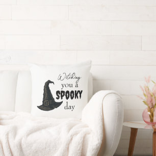 Witchy Vibes - Spooky & Stylish    Throw Pillow