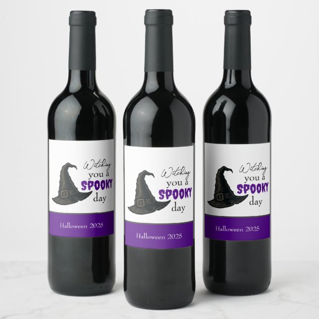 Witchy Vibes - Spooky & Stylish |  Wine Label (Bottles)