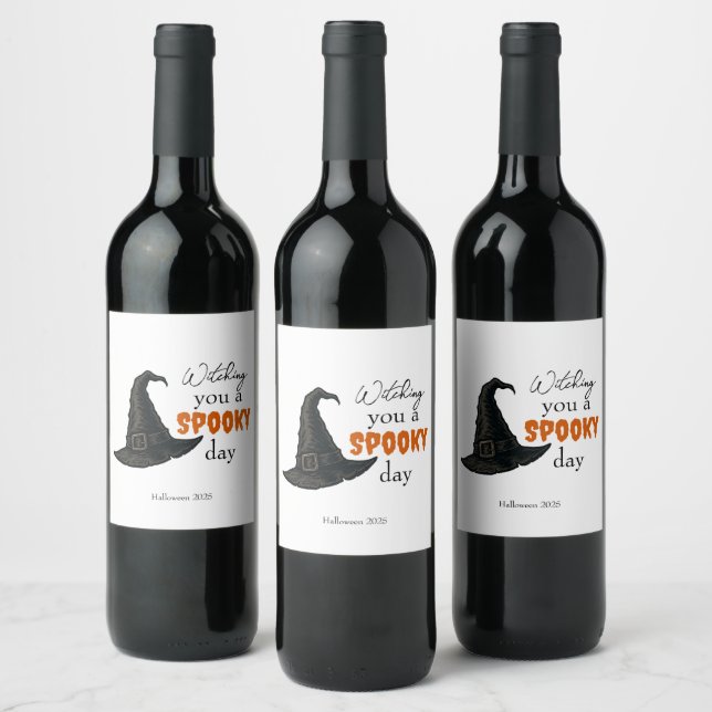 Witchy Vibes - Spooky & Stylish |  Wine Label (Bottles)