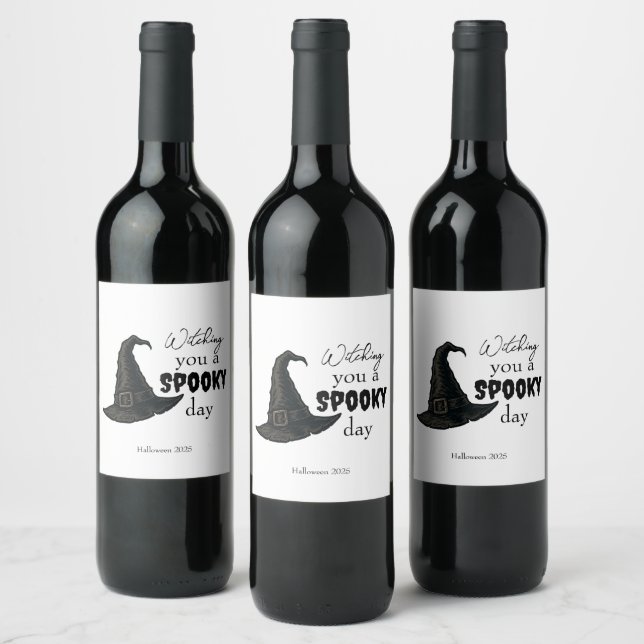 Witchy Vibes - Spooky & Stylish |  Wine Label (Bottles)
