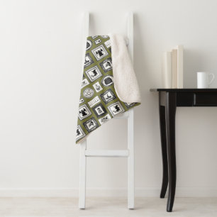 WITCHY WALLS SHERPA BLANKET