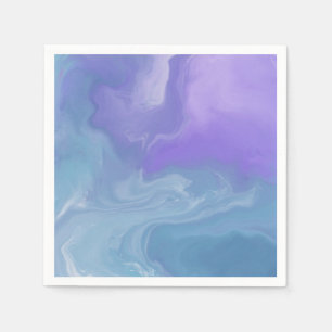Witchy Watercolor Purple and Teal Darkly Feminine Napkin