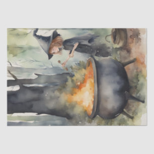 Witchy Watercolors in the Woods Decoupage Tissue Paper