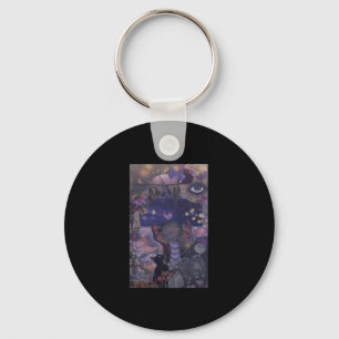 Witchy Whimsigoth Aesthetic With Cats Keychain
