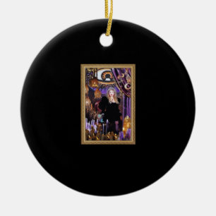 Witchy Whimsigoth Stevie Collage Ceramic Ornament