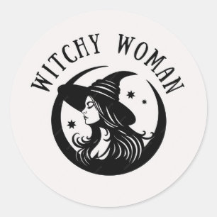 Witchy Woman 3" (pack of 6) Classic Round Sticker