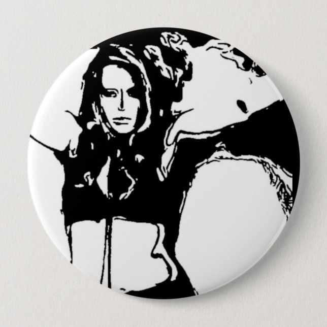 Witchy Woman 4 Inch Round Button (Front)