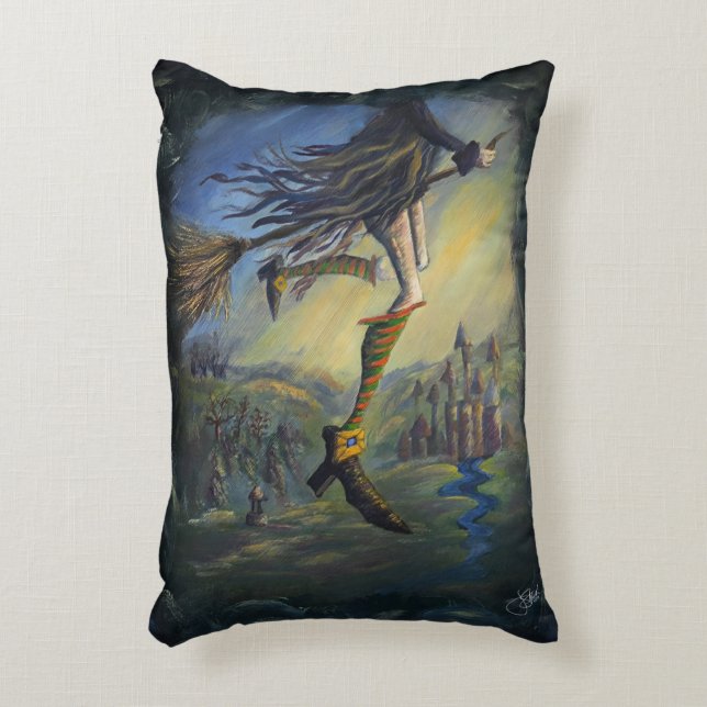 Witchy Woman Accent Pillow (Front(Vertical))