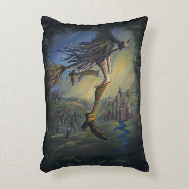 Witchy Woman Accent Pillow (Front(Vertical))