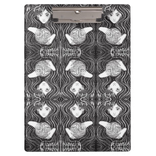 Witchy Woman Artistic Black and White Clipboard