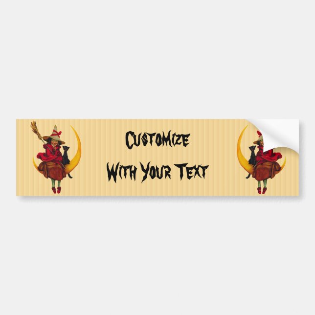 Witchy Woman Bumper Sticker (Front)