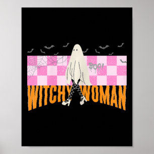 Witchy Woman Funny Halloween Costume Spooky Femini Poster