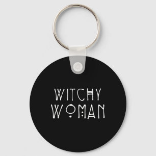 Witchy Woman Halloween Costume Keychain