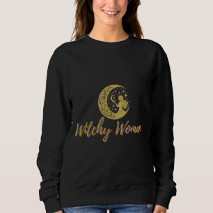 Witchy Woman Magical Aesthetic Halloween Design Sweatshirt