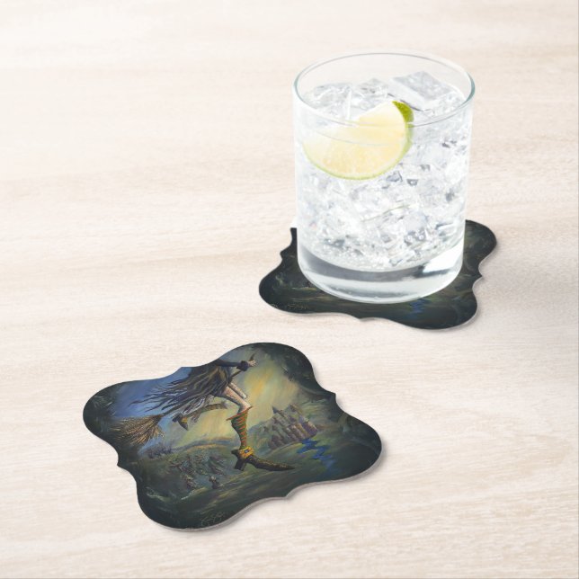 Witchy Woman Paper Coaster (Insitu)