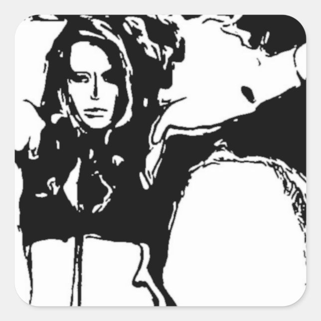 Witchy Woman Square Sticker (Front)