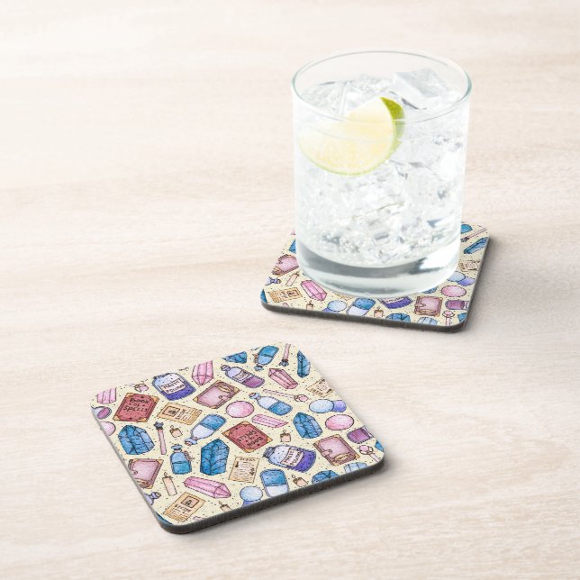 Witchy Wonders Cork-Backed Coasters (Right Side)