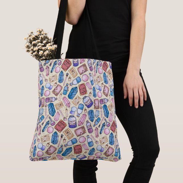 Witchy Wonders Tote Bag (Close Up)