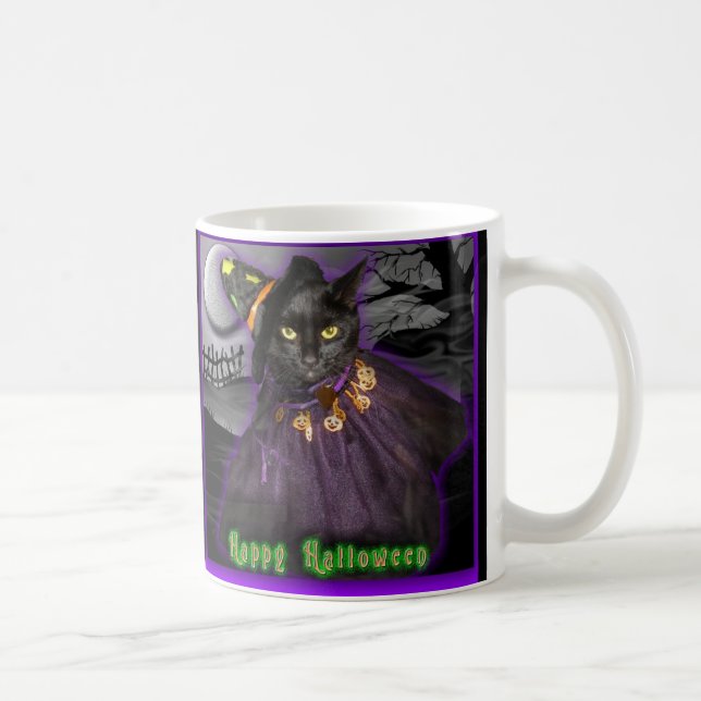 witchycat halloween mug (Right)