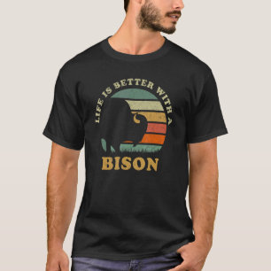 With A Bison Native American Indian Buffalo T-Shirt