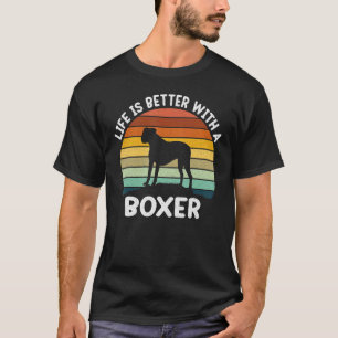 With A Boxer Dog Boxer Dad Boxer mom T-Shirt