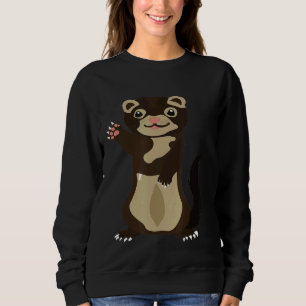 With A Ferret On I Ferret Sweatshirt