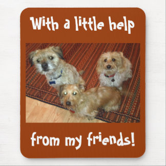 with a little help from my friends mouse pad