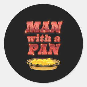 With A Pan Gold Panning Gold Prospector Gold Panne Classic Round Sticker