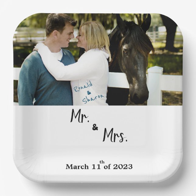 With a Photo   Paper Plate (Front)