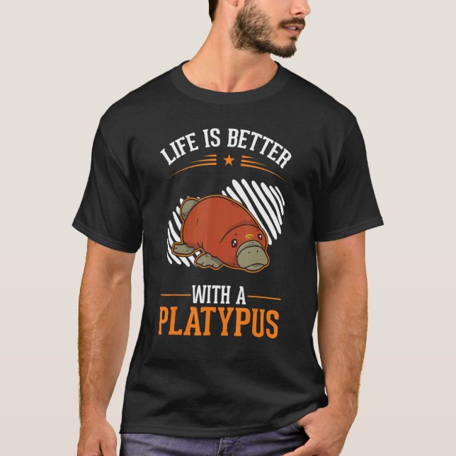 with a Platypus T-Shirt (Front)