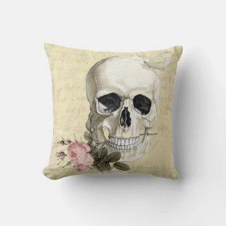 With a rose between my teeth throw pillow
