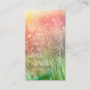 with a soft tint business card