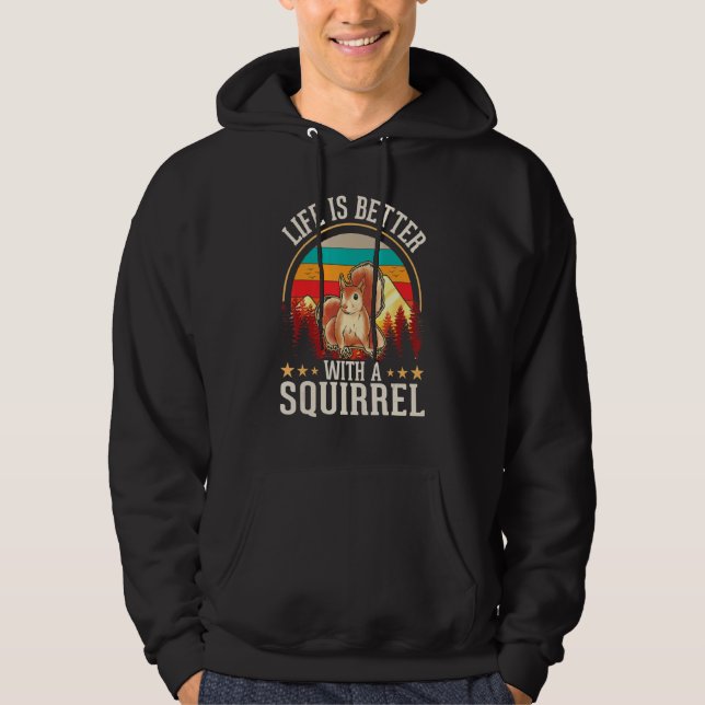 with a Squirrel Hoodie (Front)