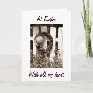 WITH ALL MY **HEART**-HAPPINESS AT "EASTER" HOLIDAY CARD