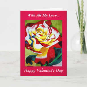 With All My Love Valentine Day card